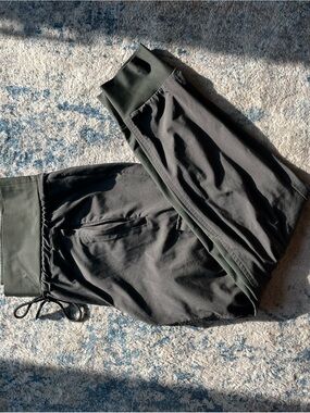 Athleta High-Waist Dark Green Athletic Joggers